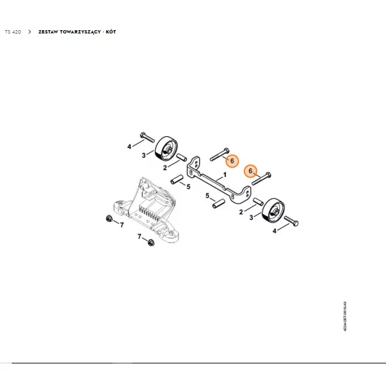 STIHL  Śruba sześciokątna M6x45 9007 319 1420